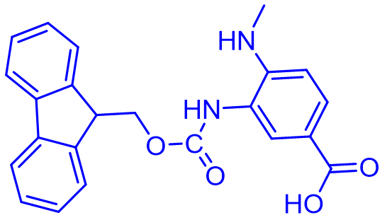 3-((((9H-芴-9-基)甲氧基)羰基)氨基)-4-(甲氨基)苯甲酸Fmoc-MeDbz