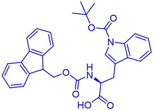 N-alpha-芴甲氧羰基-N-in-叔丁氧羰基-L-色氨酸Fmoc-L-Trp(Boc)-OH