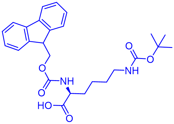 N-alpha-芴甲氧羰基-N-epsilon-叔丁氧羰基-L-赖氨酸Fmoc-L-Lys(Boc)-OH