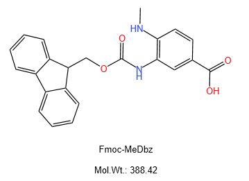 3-((((9H-芴-9-基)甲氧基)羰基)氨基)-4-(甲氨基)苯甲酸Fmoc-MeDbz